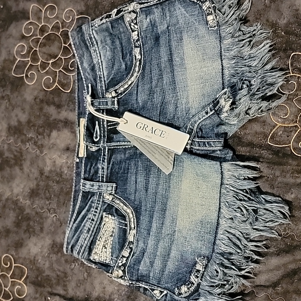 Grace in LA Jean shorts